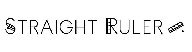 Straight Ruler~  フリーフォントのダウンロード