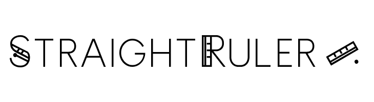 Straight Ruler~  Fuentes Gratis Descargar