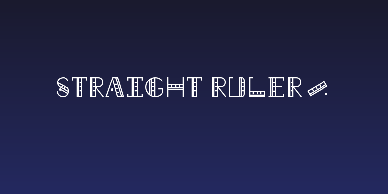 Straight Ruler~ Social Header