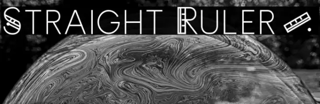 Straight Ruler~ Font examples