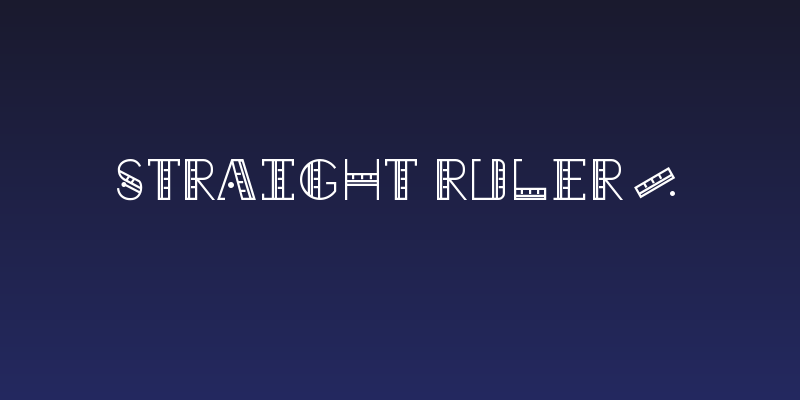 Straight Ruler~ Social Header