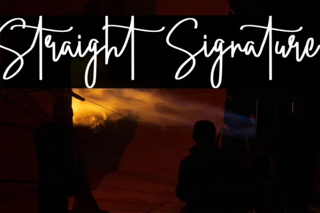Straight Signature Example 2