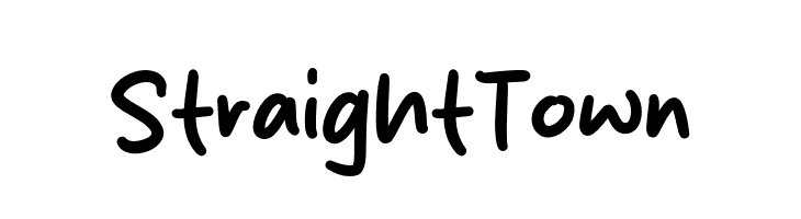 Straight Town  नि: शुल्क फ़ॉन्ट्स डाउनलोड