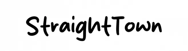 Straight Town  تنزيل الخطوط