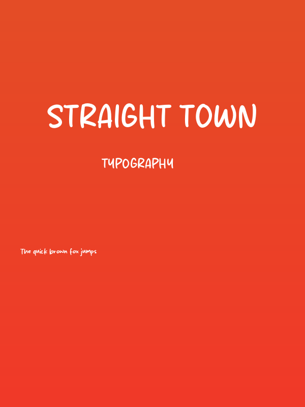 Straight Town Poster