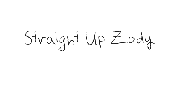 Straight Up Zody Logo