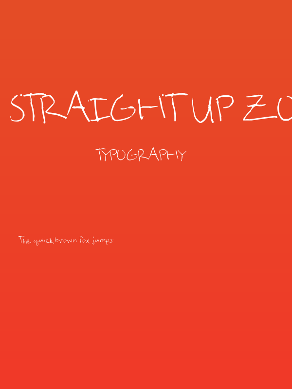 Straight Up Zody Poster