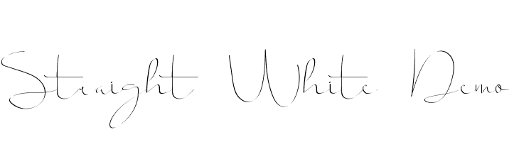 Straight White Demo  Fuentes Gratis Descargar
