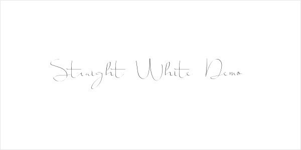 Straight White Demo Logo