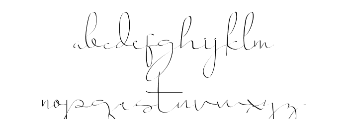 Straight White Demo Font LOWERCASE