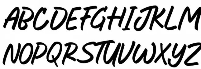 Straight Schriftart Groß
