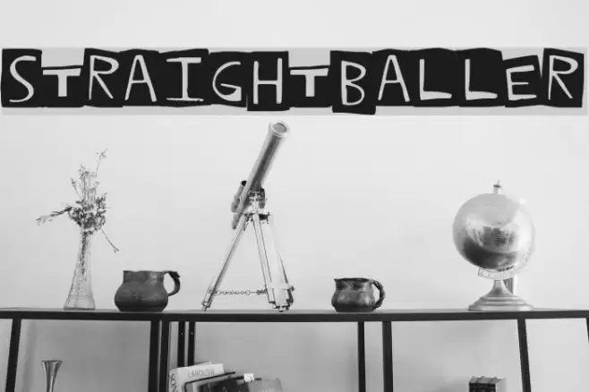 StraightBaller Font examples