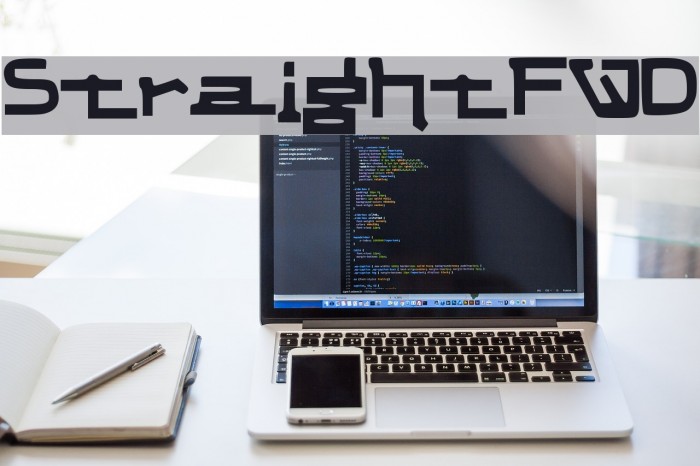 StraightFWD Font examples