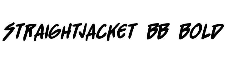 StraightJacket BB Bold Font