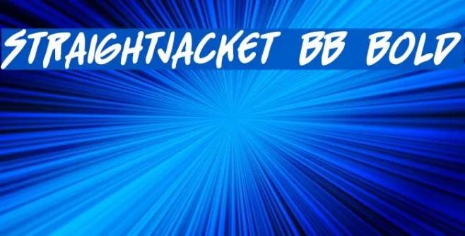 StraightJacket BB Bold Example 1