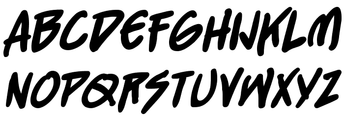 StraightJacket BB Bold Font LOWERCASE