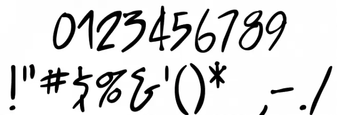 StraightJacket BB Font OTHER CHARS