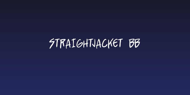 StraightJacket BB Social Header
