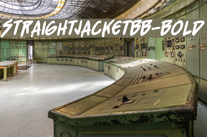 StraightJacketBB-Bold Font examples