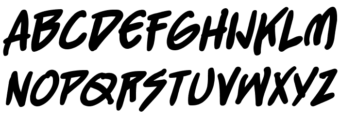 StraightJacketBB-Bold Font LOWERCASE