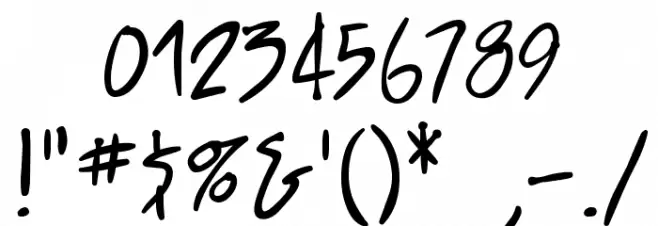 StraightJacketBB Font OTHER CHARS