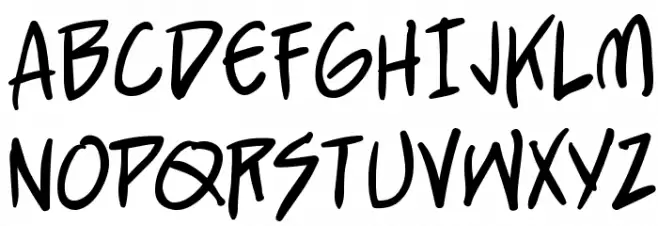 StraightJacketBB フォント 大文字