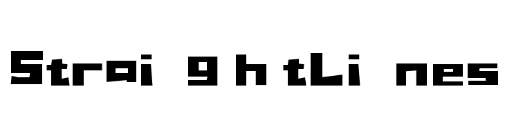 StraightLines Font