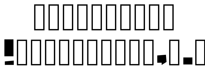 StraightLines Font OTHER CHARS