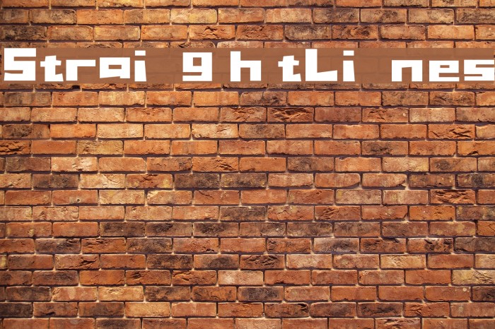 StraightLines Font examples