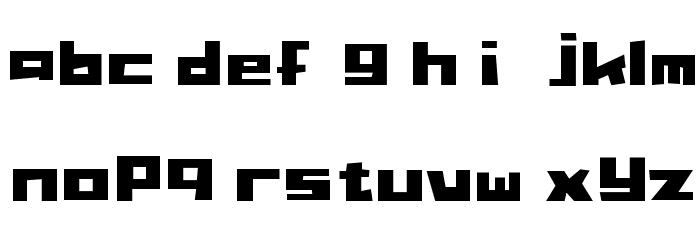 StraightLines Font LOWERCASE