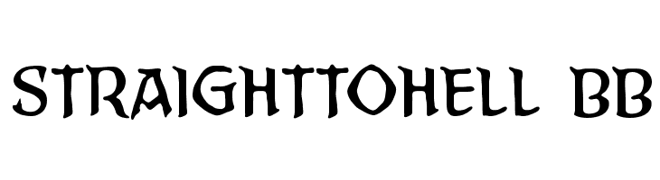 StraightToHell BB  Free Fonts Download