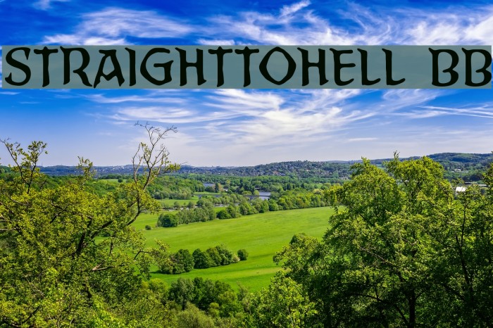 StraightToHell BB Font examples