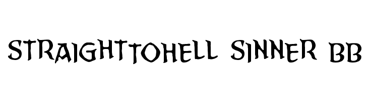 StraightToHell Sinner BB फ़ॉन्ट
