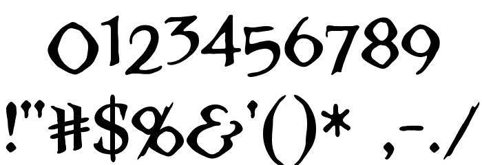 StraightToHell Sinner BB Font OTHER CHARS