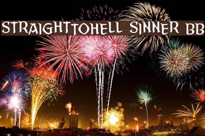 StraightToHell Sinner BB Font examples
