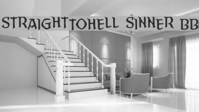 StraightToHell Sinner BB フォント examples
