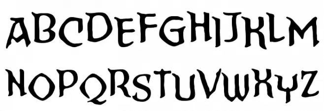 StraightToHell Sinner BB フォント 小文字