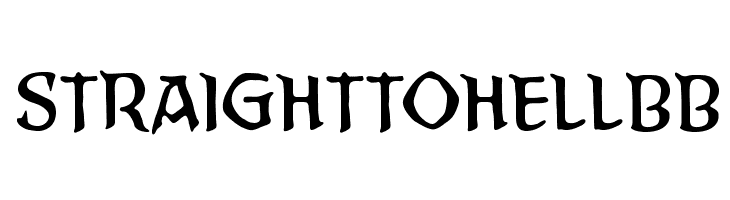 StraightToHellBB Шрифта