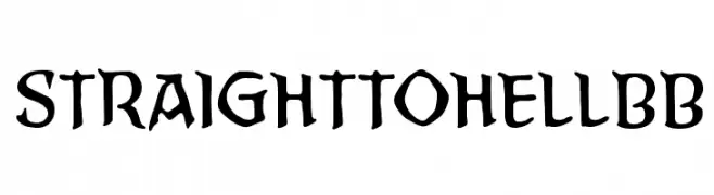 StraightToHellBB  Fuentes Gratis Descargar