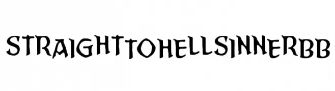 StraightToHellSinnerBB  Fuentes Gratis Descargar