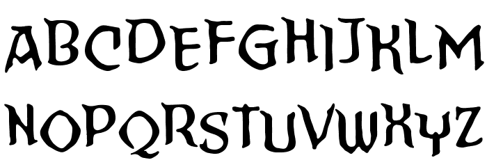 StraightToHellSinnerBB Font LOWERCASE