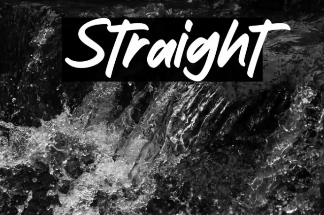 Straight Font examples