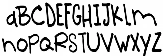 Straight_up خط أحرف كبيرة