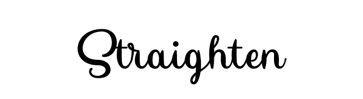 Straighten  नि: शुल्क फ़ॉन्ट्स डाउनलोड