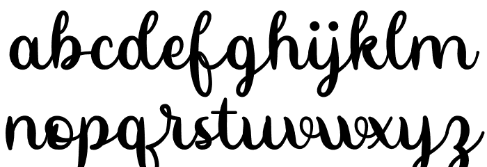 Straighten Font LOWERCASE
