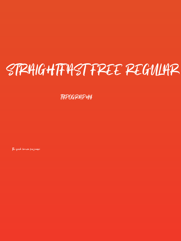 Straightfast Free Regular Poster