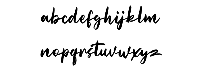 Straightfast Free Regular Font LOWERCASE