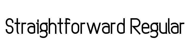 Straightforward Regular  免费字体下载