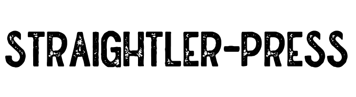 Straightler-Press  नि: शुल्क फ़ॉन्ट्स डाउनलोड