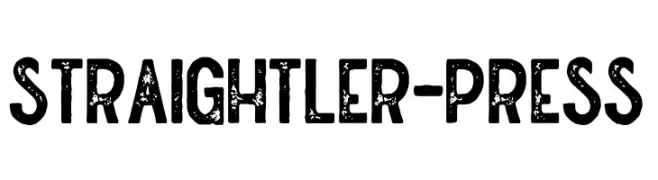 Straightler-Press  Frei Schriftart Herunterladen